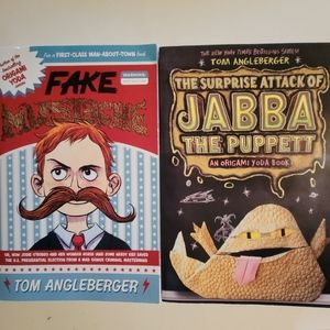 Fake Mustache & The Surprise Attack of Jabba the Puppet Set of 2 Books